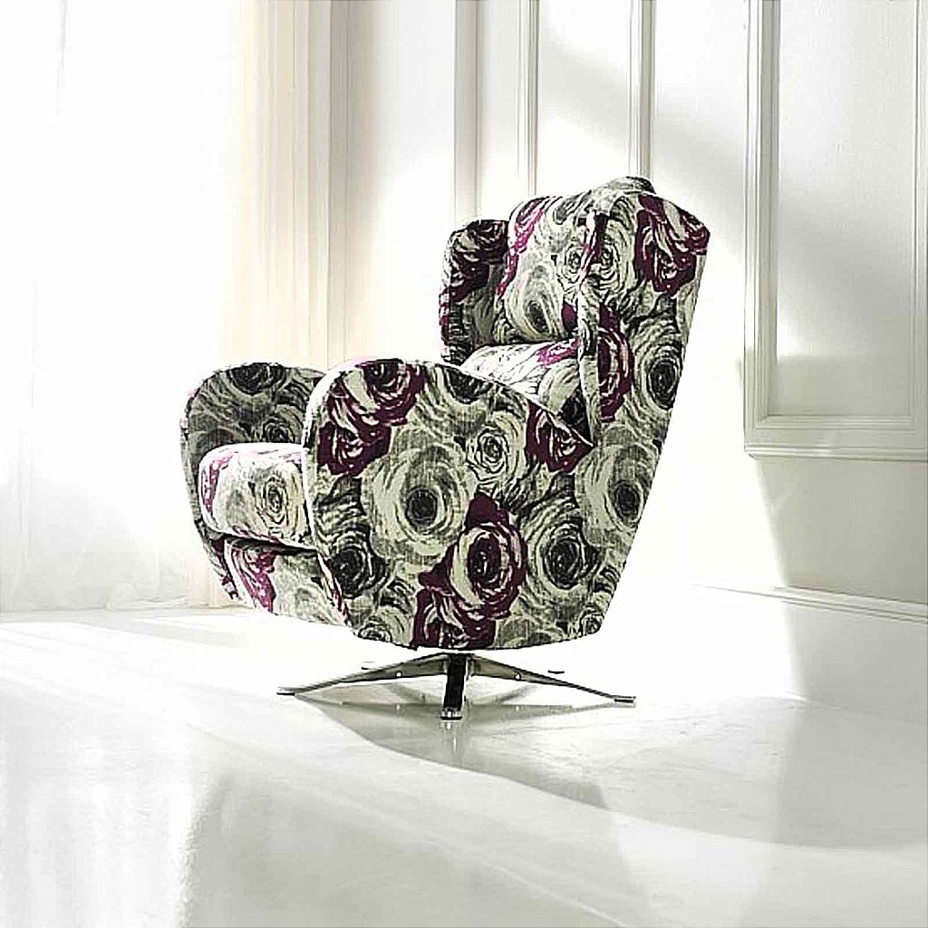 Fama Romeo Swivel Chair - Fabric | Vale Furnishers