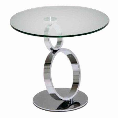 Vale Furnishers Hoop Lamp Table Chrome Vale Furnishers Hoop Lamp Table Black