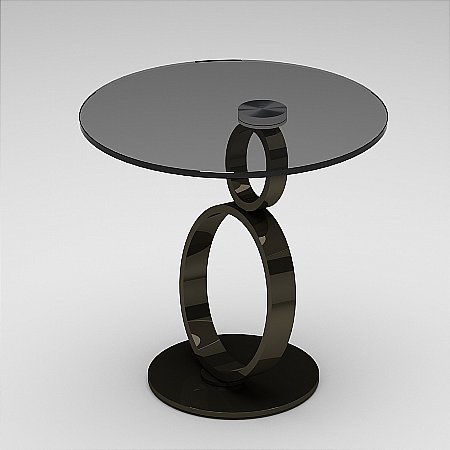 Vale Furnishers Hoop Lamp Table Black Vale Furnishers Hoop Lamp Table Black