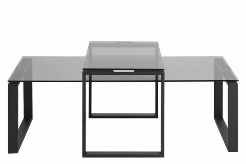 Vale Furnishers Kansas Coffee Table Set Vale Furnishers Hoop Lamp Table Black